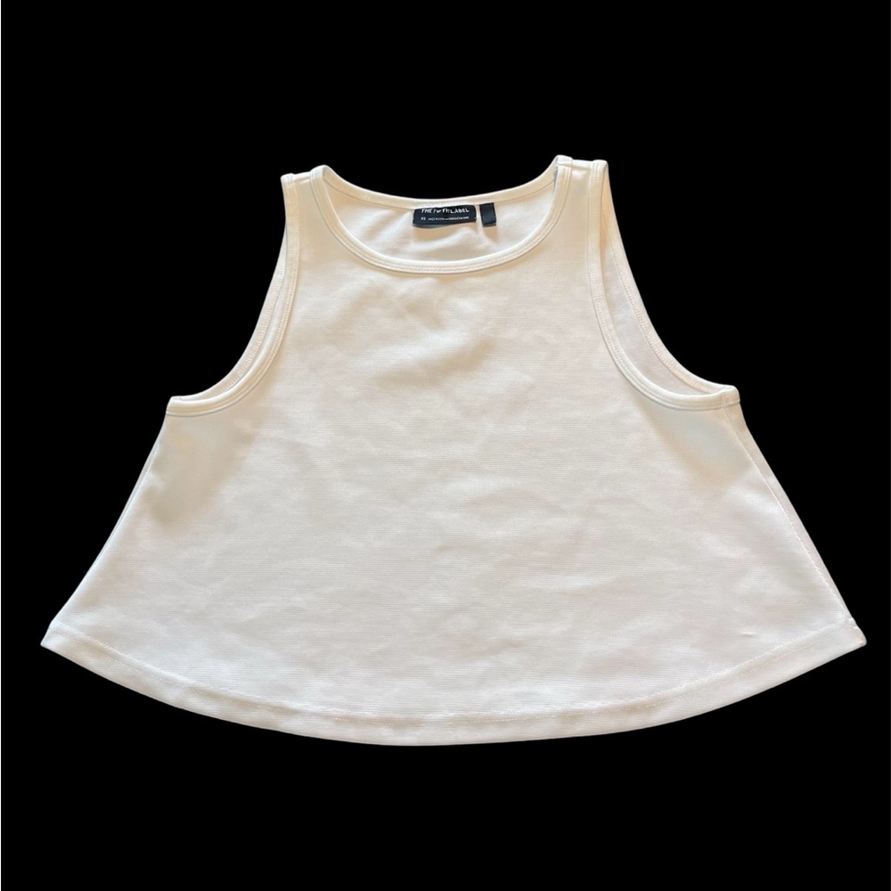 The Fifth Label Ivory Cropped A-Line Tank Top